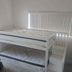 Twin Bunk Bed Like New With Mattress $250 And No Mattress $180