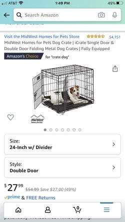 Dog Crate and Cover