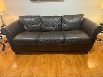 FREE Leather Living Room Set with Pull Up Sofa