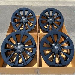 19” Tesla Model 3 OEM Wheels Gloss Black POWDER COAT EXCHANGE