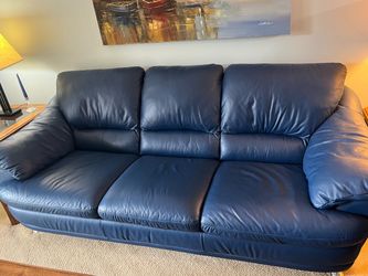 Couch and Loveseat - leather