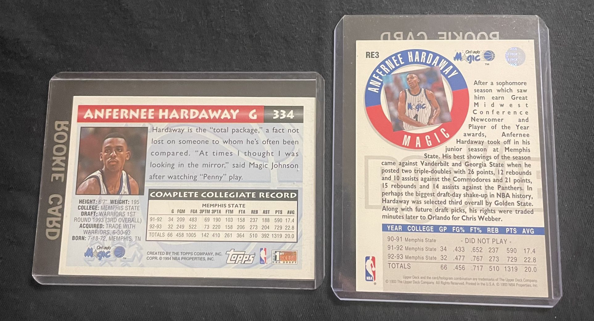 Anfernee Hardaway (Basketball Card) 1993-94 Topps