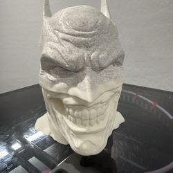 3D printed half white and half marble, Joker vs Batma