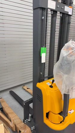 Used Full Electric Straddle Stacker A-3021 | 118" Lift Height