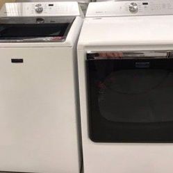 "MEGA-SIZE" Maytag XL Washer And Dryer Set,  Delivery Warranty 