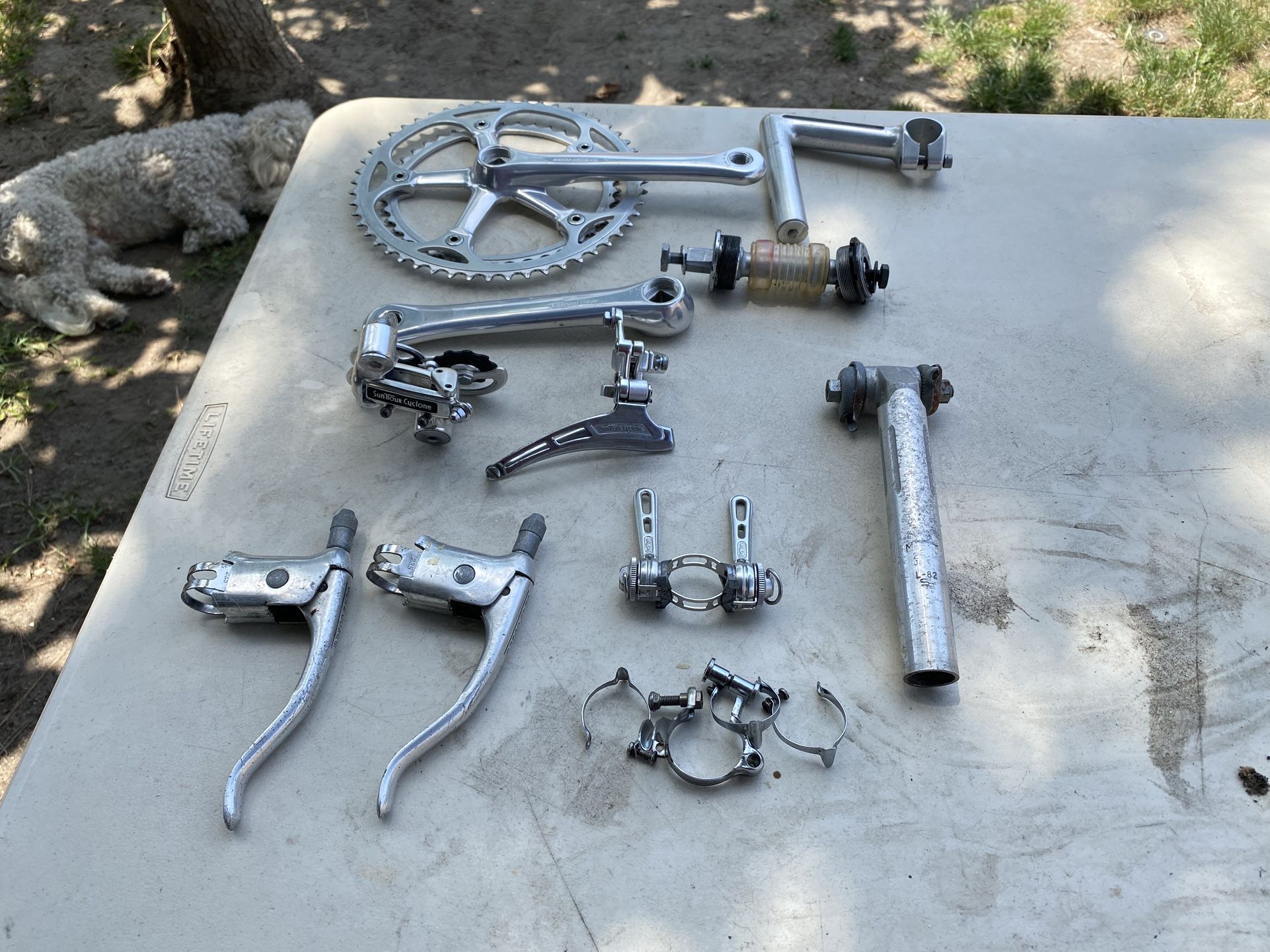 Vintage Suntour Cyclone Group Set