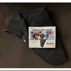 NEW ProLevl Cordless Drill Holder Holster Tool Belt Pouch with Pocket Fits Drills Sized Up To 18V