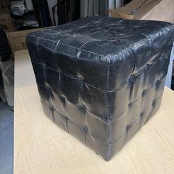 Small Black Ottoman