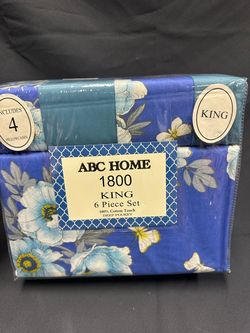 6Pcs Set King Size Bedsheets