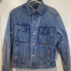  Vintage Calvin Klein Denim Pocket Trucker Jacket Size Large (L)