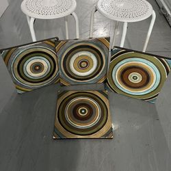 4 Canvas Oil Paintings 