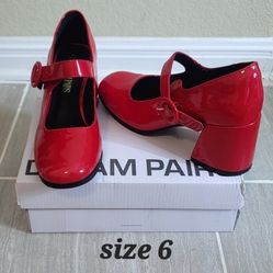Red Mary Jane Heels