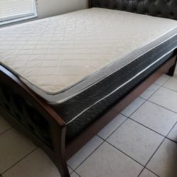 NEW QUEEN PILLOW TOP MATTRESS. Bed frame is not available. Take it home same day 👍