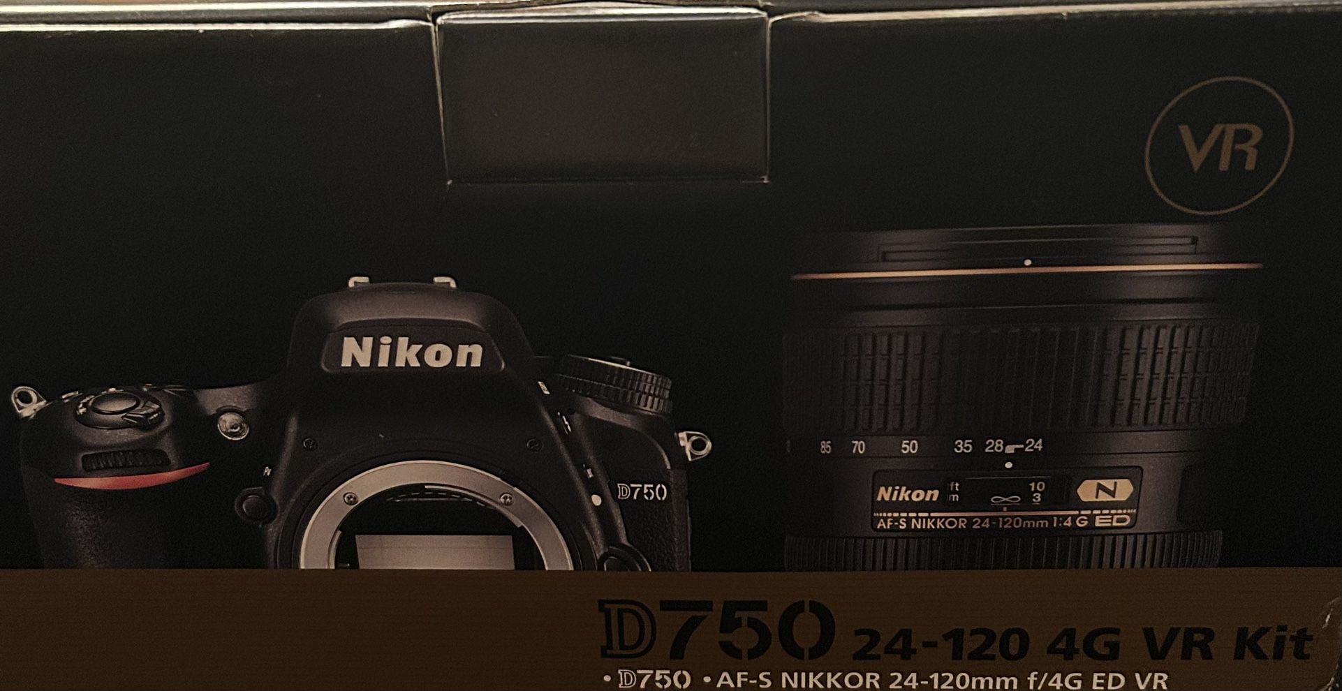 nikon d750 24-120 4g vr kit, brand new