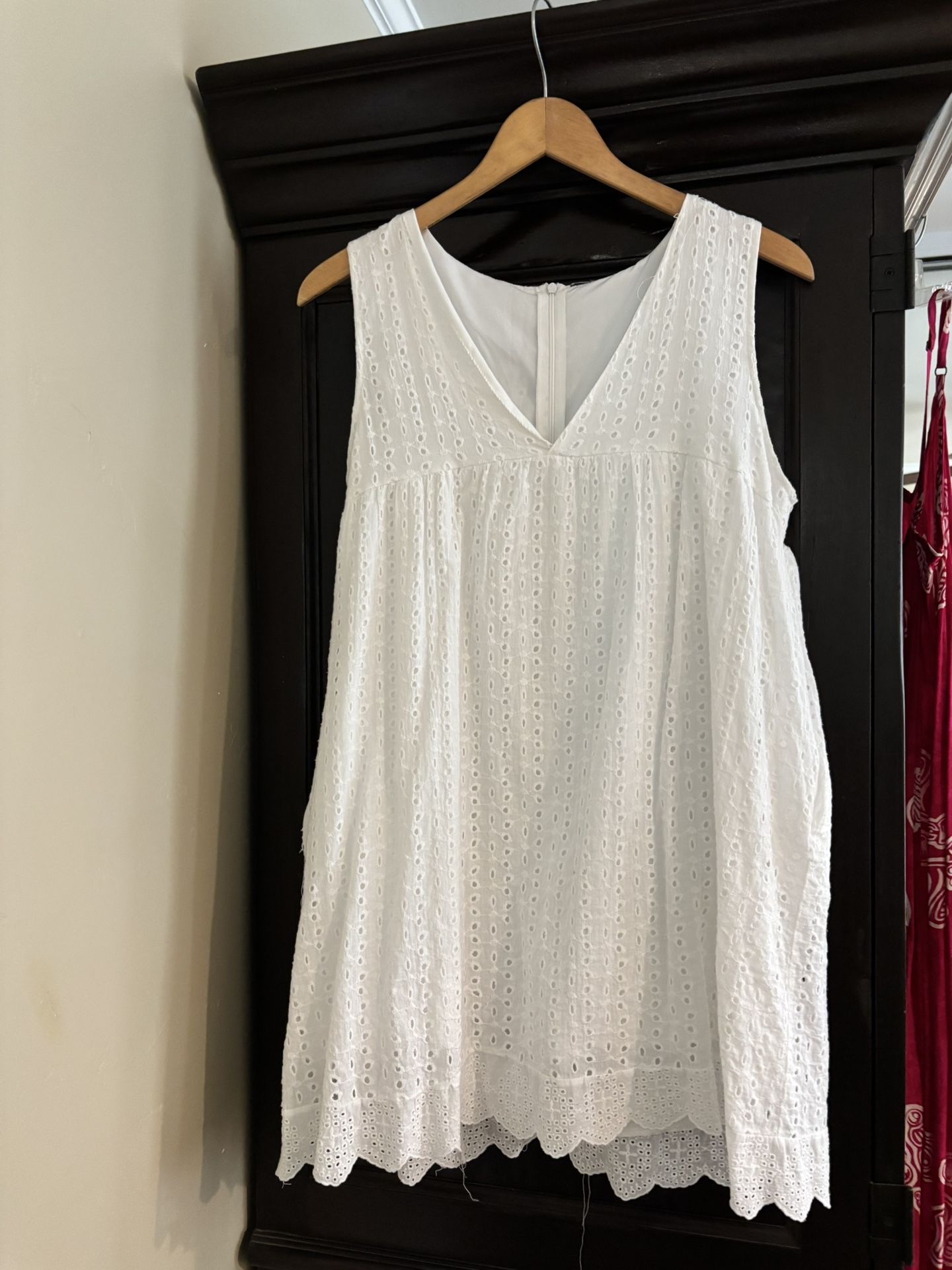 Sun Dress White With Shorts Underneath