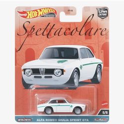 Hot Wheels Premium Spettacolare Alfa Romeo Giulia Sprint GTA 5/5 White