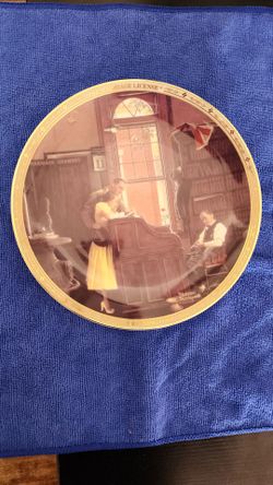 Norman Rockwell 'The Marriage License' Collector Plate