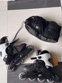 K2 Rollerblades Size 7 + Protective Gear