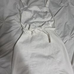 White Denim Dress