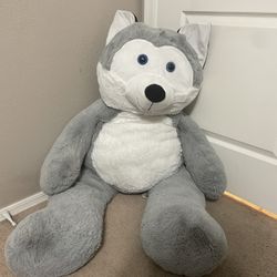 Big Stuffed wolf: 4 feet tall