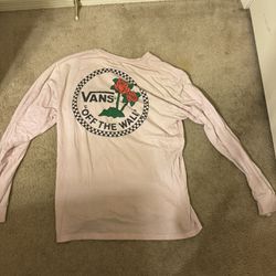 Pink Long Sleeve Vans Shirt 