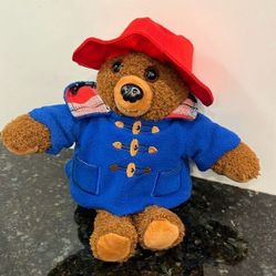Paddington Bear  10” Plush Red Hat Blue Coat 