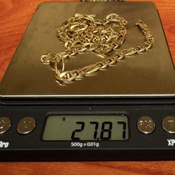 14K Solid Gold Chains – 45.87 Grams Total 