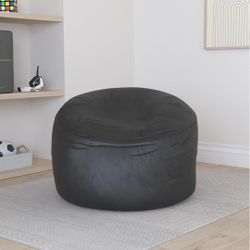 3FT Bean Bag Chair: 3' Bean Bags with Memory Foam Filled, Large Beanbag Chairs Soft Sofa with Dutch Velvet Cover-Black