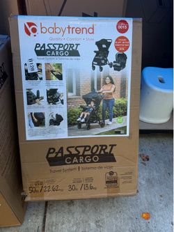 Baby Trend Passport Carriage Travel System with Privacy Net and EZ-Lift Plus Infant Car Seat, Dash Black