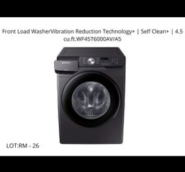 🧺 Samsung 4.5 cu.ft. Front Load Washer (Brushed Black) - New