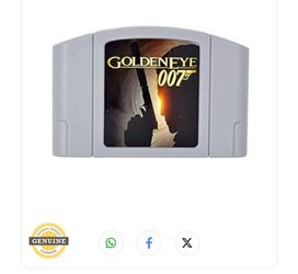 Rare Chinese Edition N64 Golden Eye 007 New Game Cartridge. 