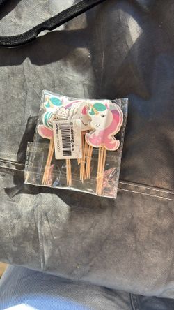 Unicorn toothpicks