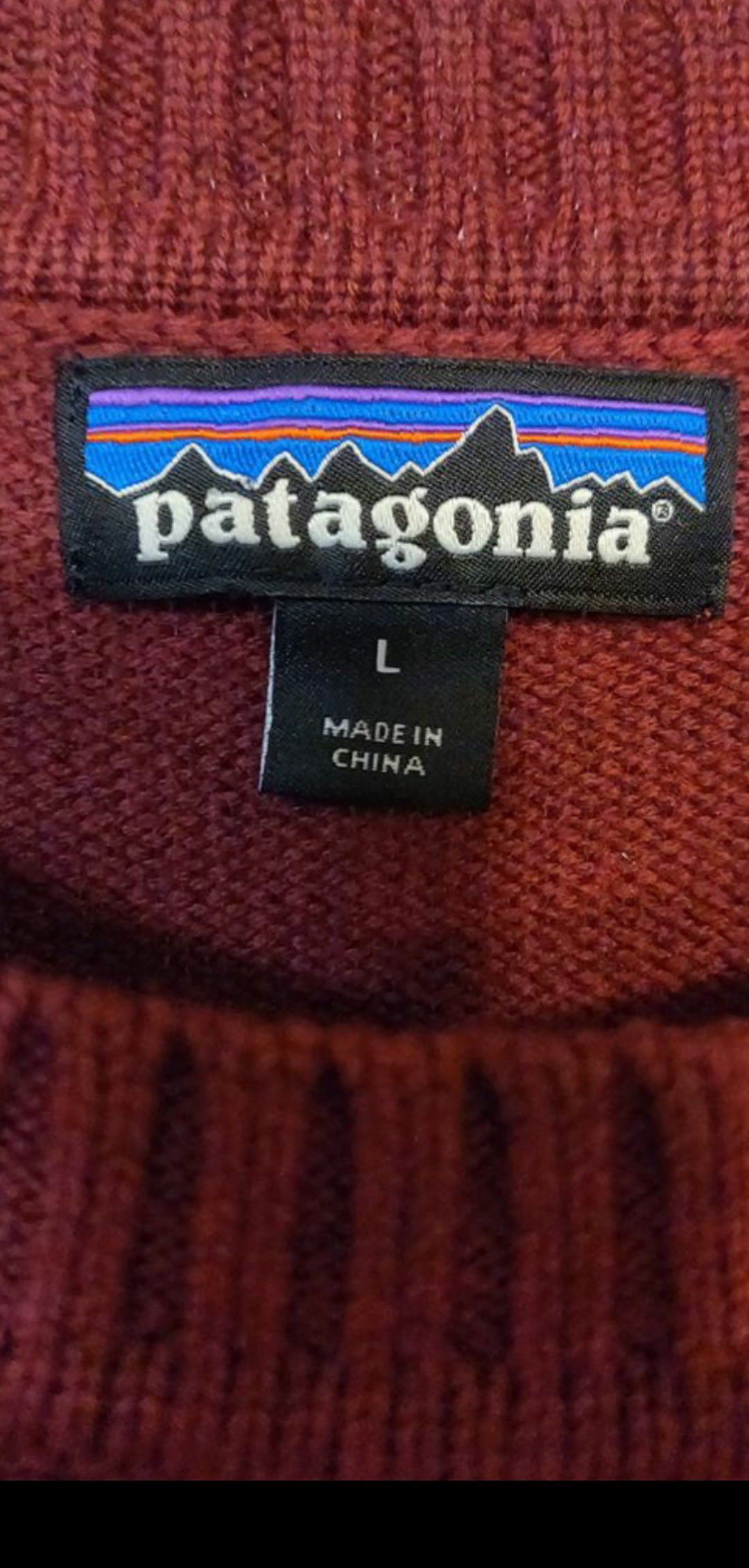 Men's large Patagonia wool sweater