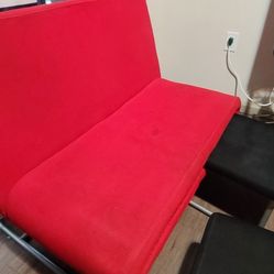 Red 2 Seater With Stoles.