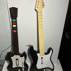 PlayStation 2 Guitar Hero & Rock Band Guitars (for Parts) 