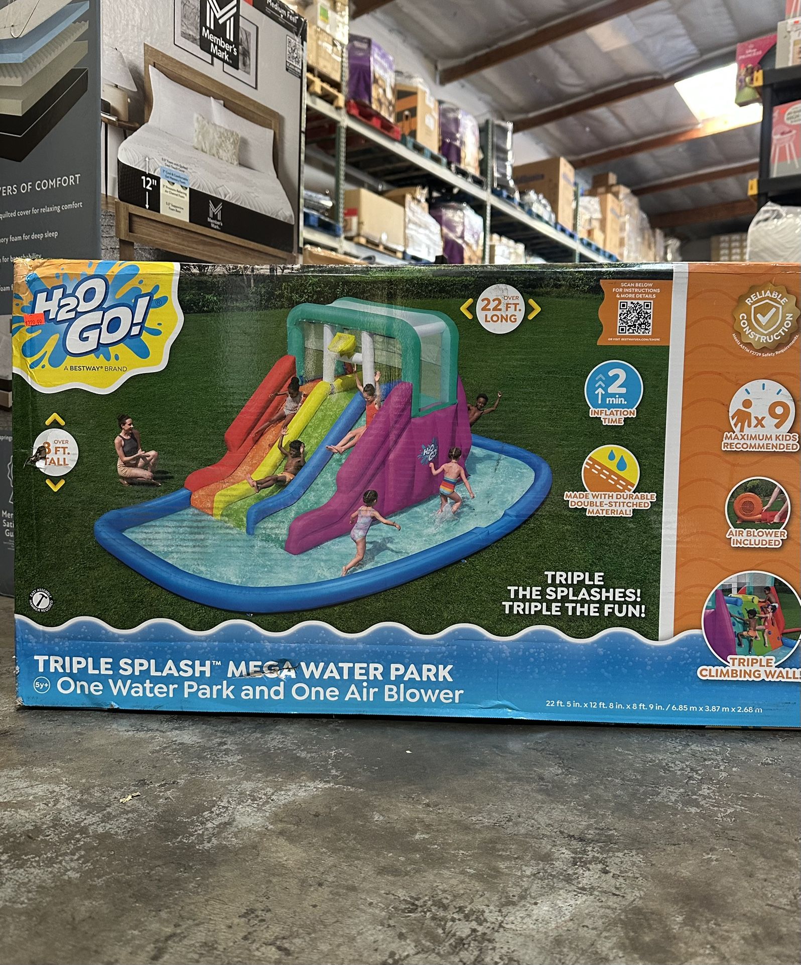 H2OGO! Triple Splash Mega Waterpark Brand New In Box
