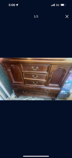 Vintage Stanley Dresser with 2 nightstands