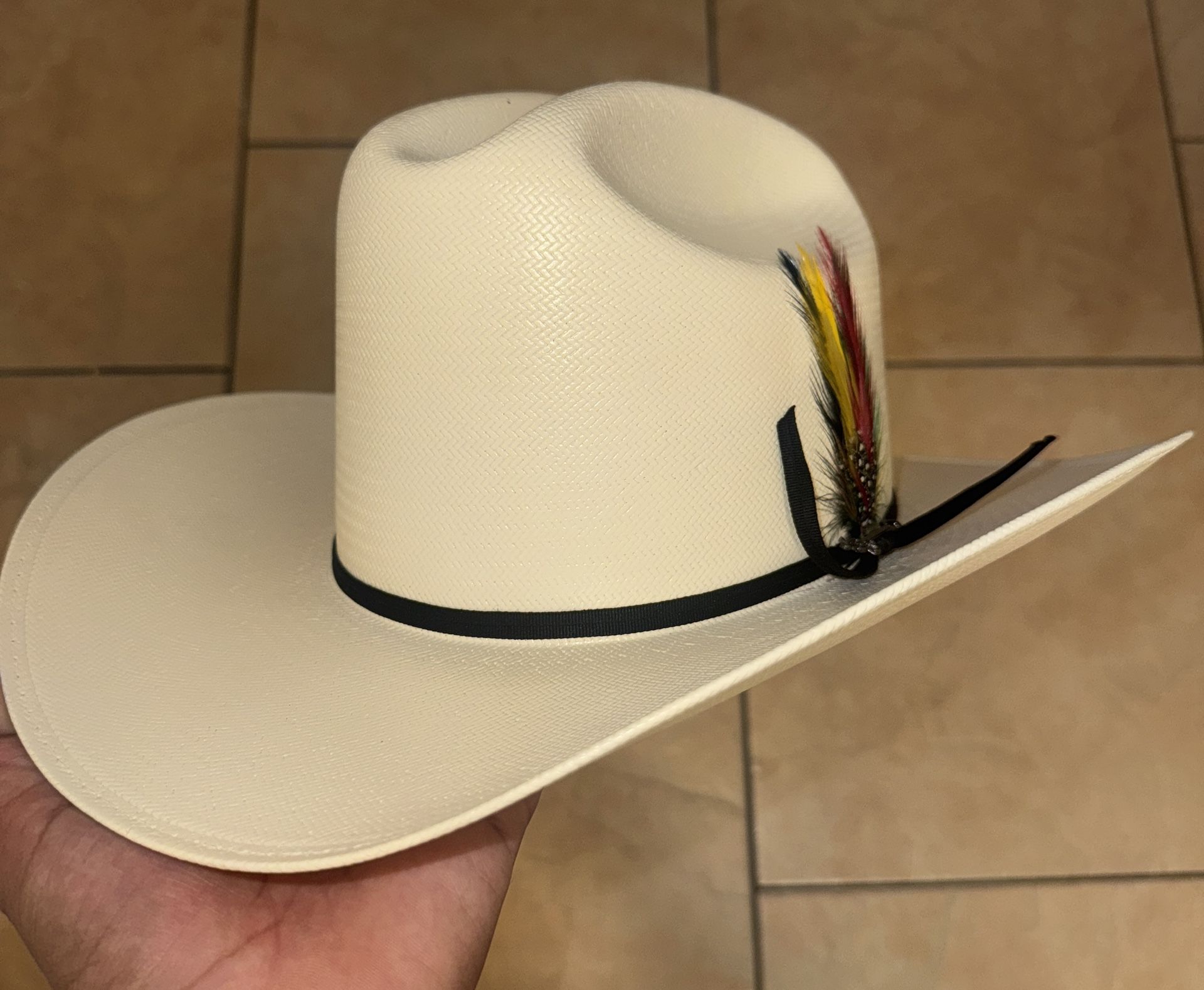 Sombrero Straw Cowboy Hat 100x Cuernos Chuecos