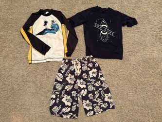 Set of boys size 12 swimwear