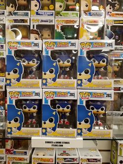 Sonic the hedgehog with ring games funko pop
