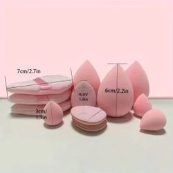 12pcs Makeup Sponge Egg Beauty Sponge Soft Makeup Powder Puff Foundation Sponge Powder Puff Women Makeup Accessories Beauty Tool