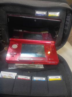 Nintendo 3DS Red with 1 Game