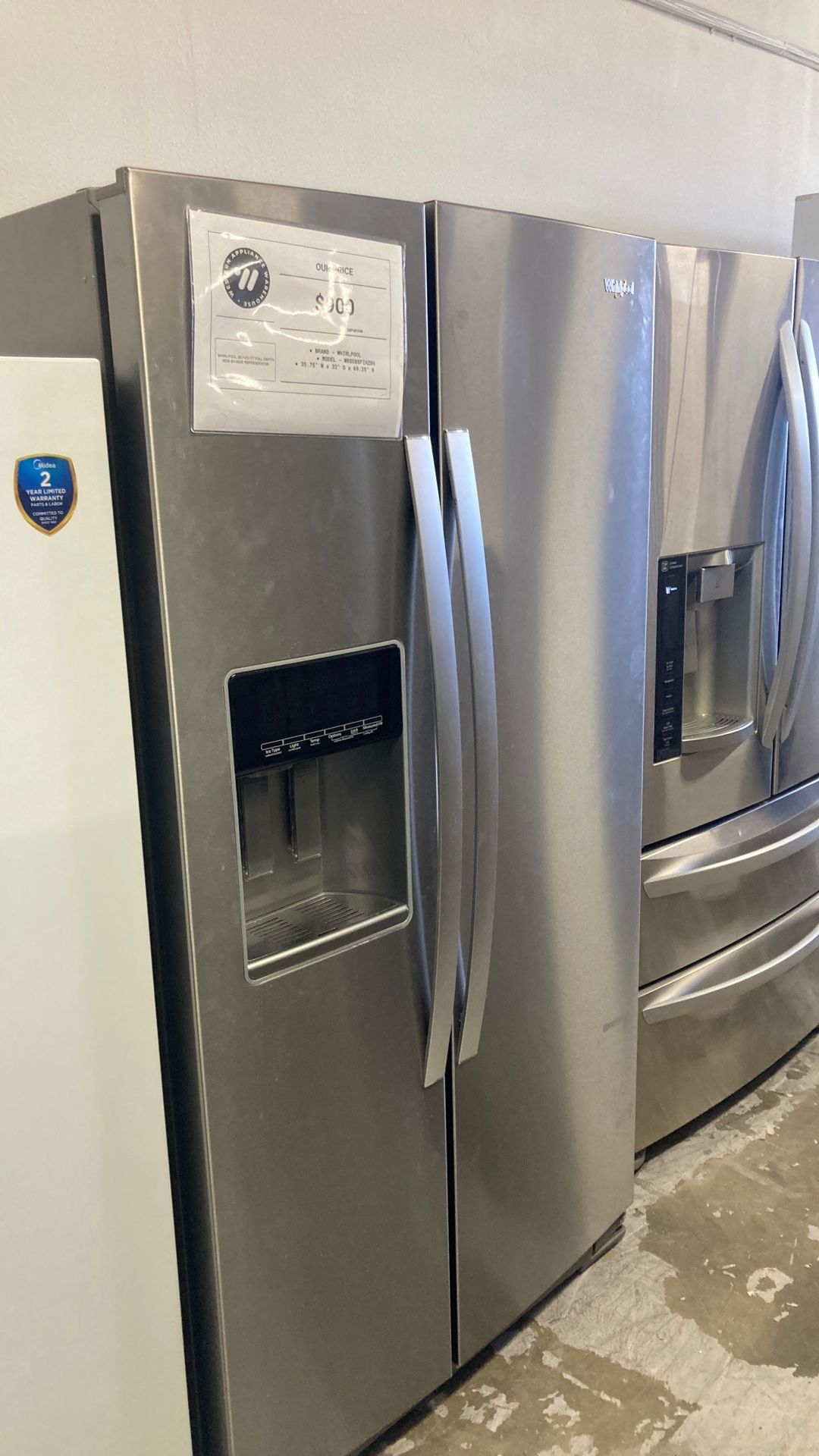 Whirlpool Side By Side Fridge