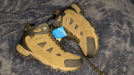 Eddie Bauer Men's Mid Height Brighton Brown Waterproof Hiking Boots Size 13 Men New