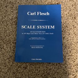 Carl Flesch Scale System Violin Book