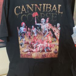 Old Rare Vintage Cannibal Corpse Music Band Concert Tour Graphic Tee Vtg T-shirt Perfect Condition