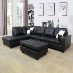 Sectional Couch with ottoman 