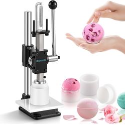 Bath Bomb Press Machine-Heavy Duty Bath Bomb Machine with Mold Kit Adjustable Height DIY Soap Press 