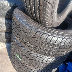 245/65/17 SEMI NEW FOUR TIRES $320 GOODYEAR  ALSO WE HAVE NEW TIRES ON ESPECIAL PRICES 