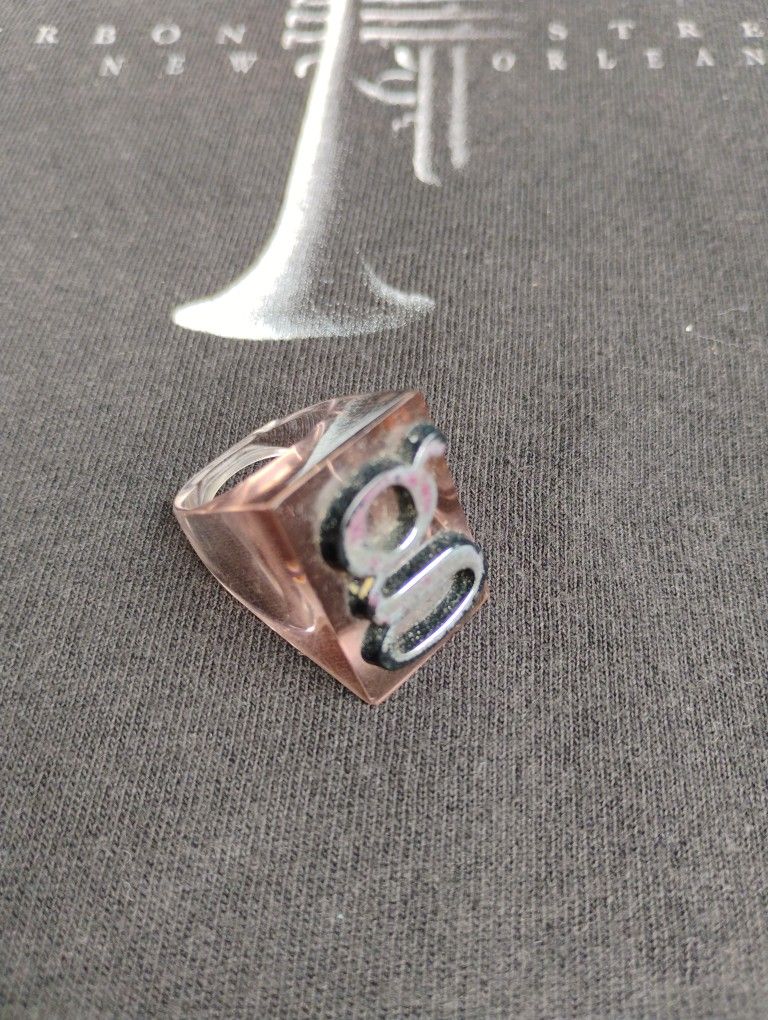G Lucite Ring